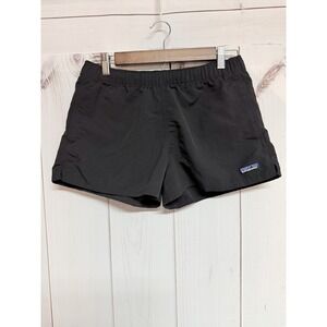 Patagonia Barely Baggies Shorts Women's Small Black 2.5" Drawcord EUC